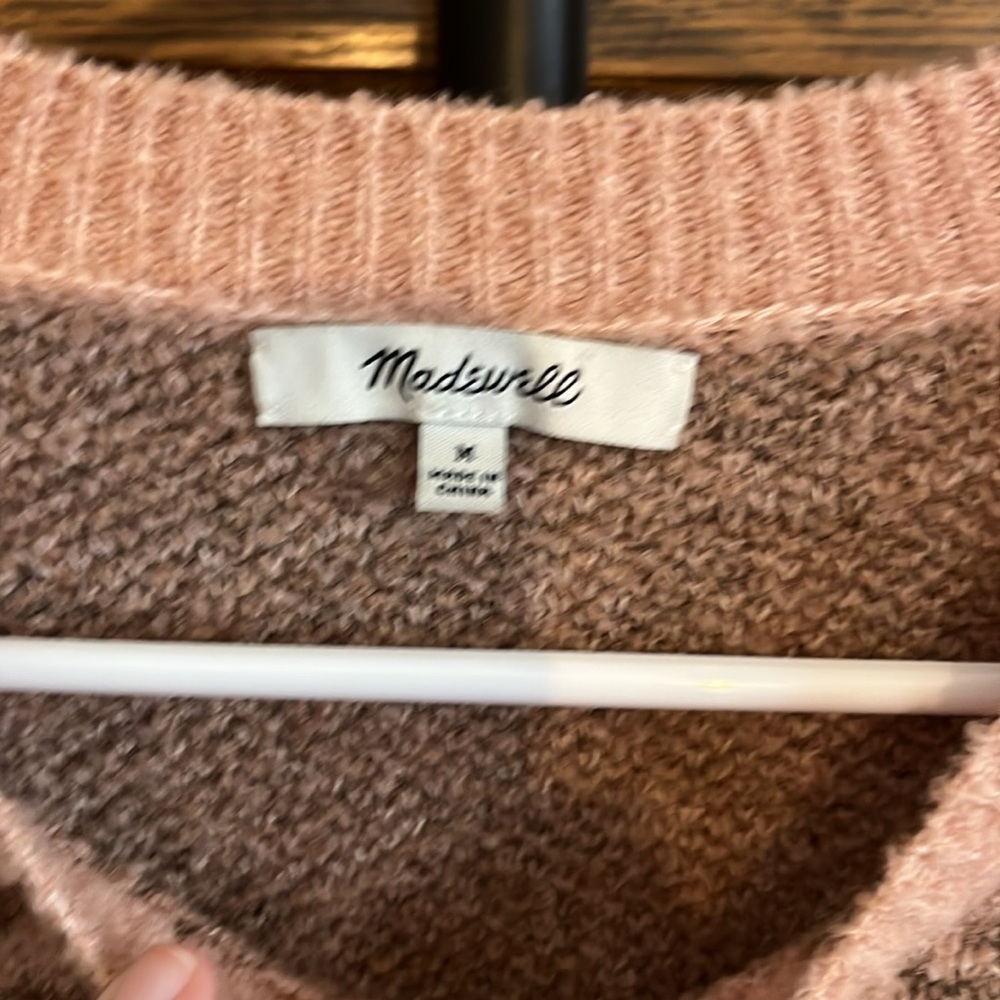 Madewell Shrunken Pullover Sweater in Leopard size M - Picture 3 of 6